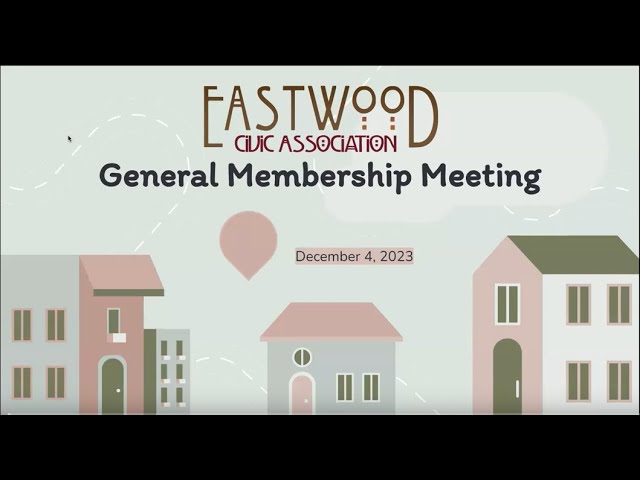 December 2023 General Membership Meeting