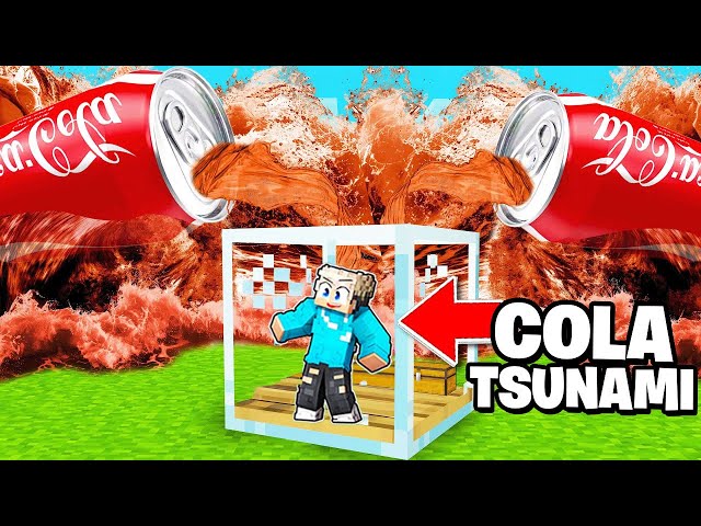 COCA COLA TSUNAMI vs Lumi im GLAS BUNKER in Minecraft!