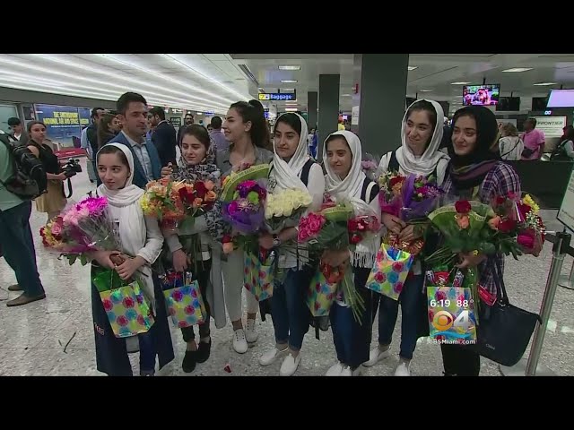 Afghan Girls In U.S. For Robot Competition