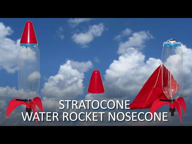 Water Rocket Nosecone Parachute Deployment System for Single, Spliced, & FTC Rockets