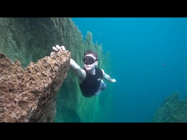 Falling Off An Underwater Cliff...