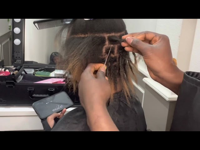 Instant perfect starter loc on relaxed hair