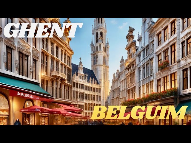 Ghent vs Venice, the Ultimate Relaxation walk Destination [4k virtual walk ghent]