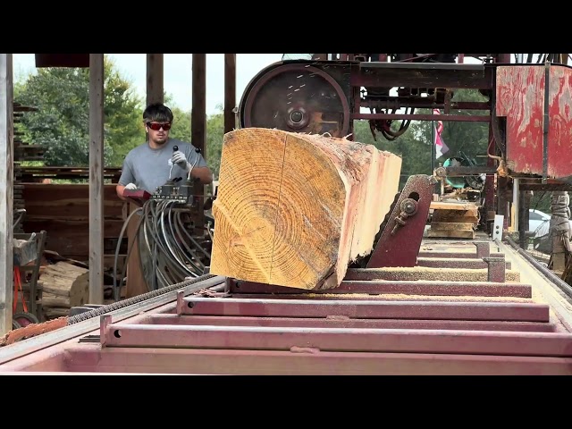 Cooks Ac36 Sawmill: Cutting Southern Yellow Pine Into 2x6's