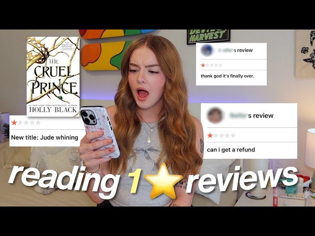 ASMR reading 1 star reviews of my favorite books ⭐️😭
