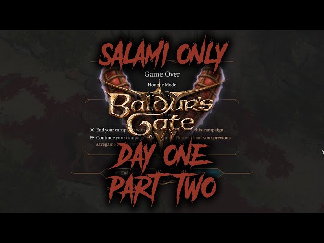 Can I Beat Baldur's Gate 3 Honor Mode With Only Salami - Day 1 Part 2