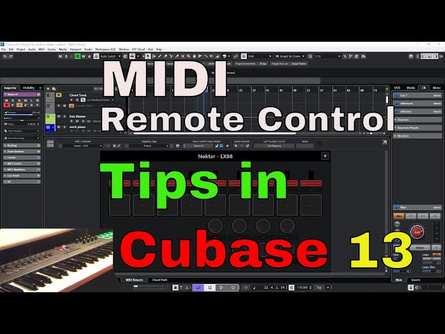 Cubase 13 MIDI Remote Control Tips