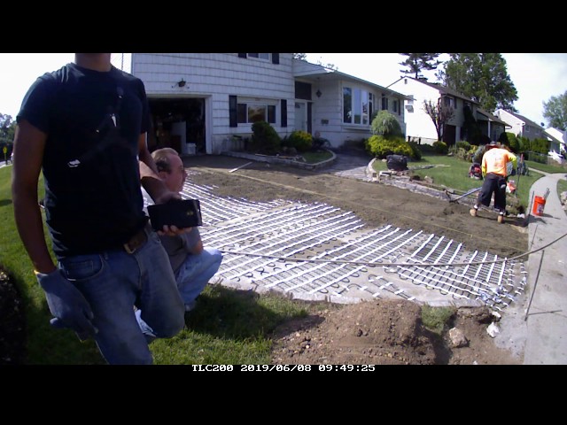 Heated Driveway Installation in 2 minutes (Electric)
