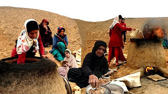 It is amazing to watch the stunning thousand-year-old art of nomadic women and girls in cooking local bread and hot Iranian nomadic oven.