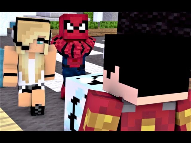 NEW MINECRAFT SONG! "Nemesis Part 3" Spiderman, Psycho Girl, Iron Man and Batman!