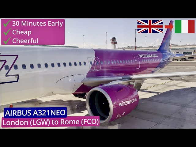 Wizzair Trip Report: Is this Europe's WORST Airline? Airbus A321neo | London Gatwick to Rome