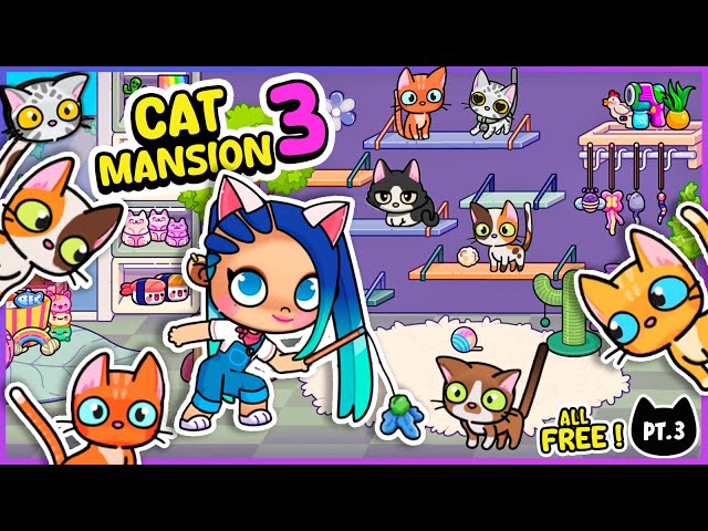 How to Make FREE DECORATION for CATS in the HOUSE MAKER MANSION (Playroom) PART 3! 🐾🎨🏡