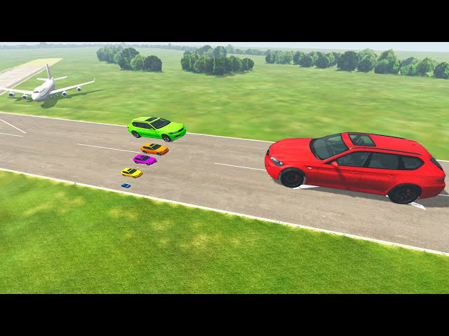 Giant car vs small cars episode 81| BeamNG drive
