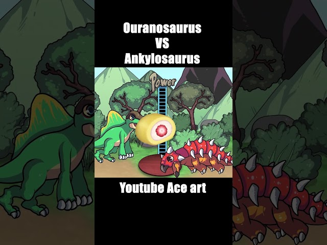 Jurassic World Dinosaur Mukbang Animation Ouranosaurus vs Ankylosaurus