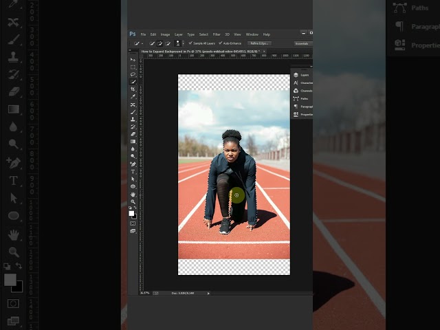 How to Expand Background in Ps #shorts #photoshop