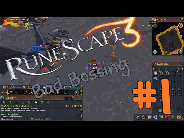 Runescape 3 - Bad Bossing Episode 1- The King Black Dragon