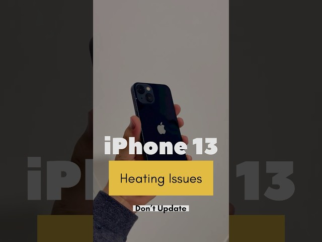 iPhone 13 on iOS 17.2.1 (BIG MISTAKE) 😱😱 #iphone13 #shortsvideo