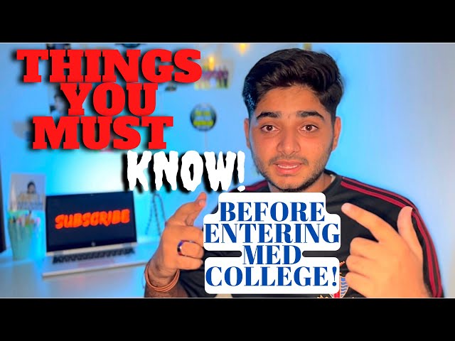 10 THINGS you MUST KNOW before Entering MEDICAL COLLEGE 🛑