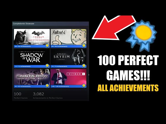 My 100 PERFECT STEAM GAMES (100% ALL ACHIEVEMENTS)