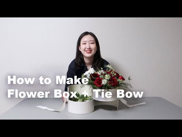 어버이날 선물 카네이션 플라워박스 만들기 + 리본 묶는 법 / How to make Flower box + Tie perfect bow
