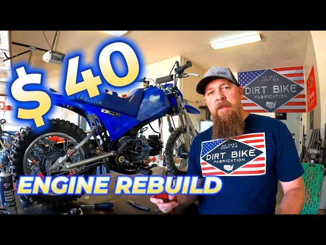 Cheapest  dirt bike engine rebuild. I cant believe this actually worked.