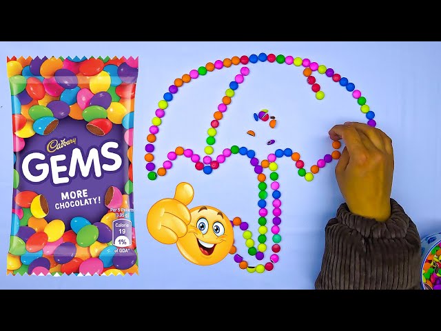 Satisfying Video l How To Make Rainbow Glitter Umbrella Lollipop Candy Stars