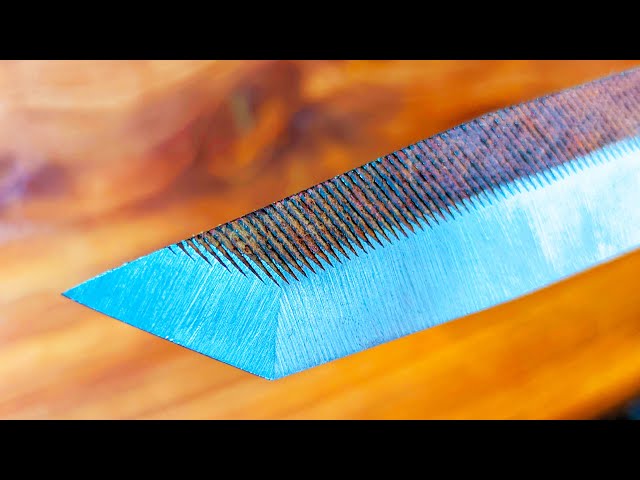 How To Make a Perfect Knife Bevel WITHOUT Grinder | DIY Knife Filing Jig