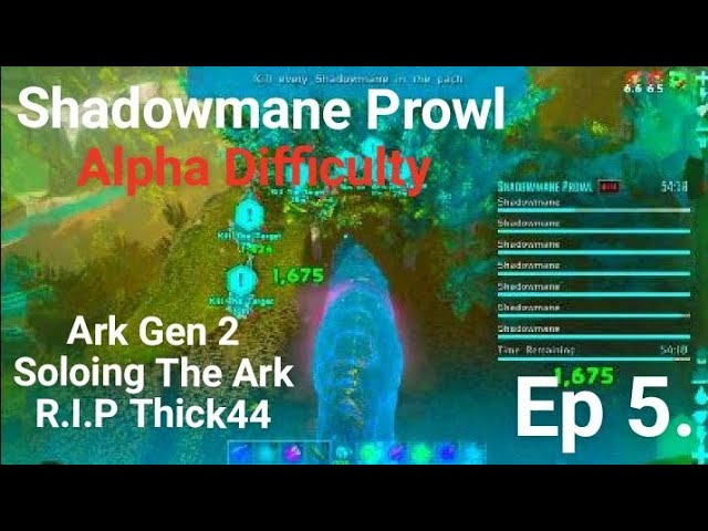 SHADOWMANE PROWL Alpha Difficulty - Ark Survival Evolved PVE Ep 5 #Ark #NeebsGaming #Thick44