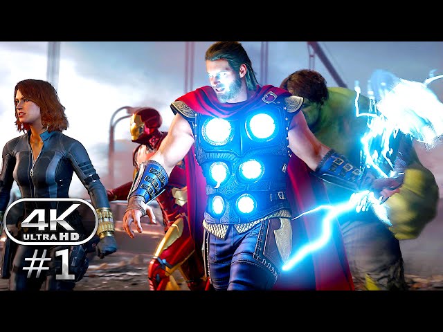 Marvel's Avengers Gameplay Walkthrough Part 1 - PC 4K 60FPS No Commentary