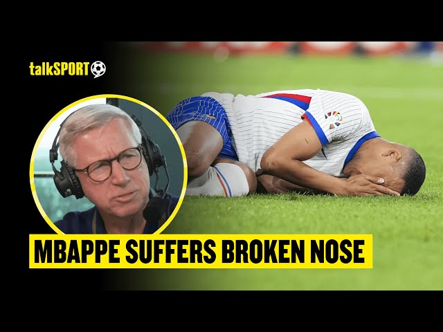Jeff Stelling & Alan Pardew REACT To Mbappe's GRUESOME Broken Nose During France's Win Over Austria!