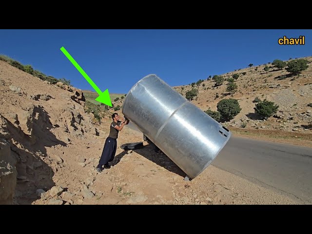 Piping and installation of water tank in the nomadic area