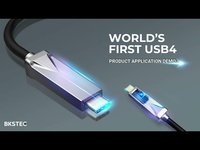 BKSTEC World's First Fiber Optic USB4 Test | BKSTEC