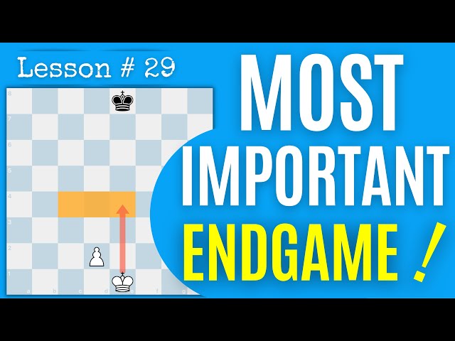Chess lesson # 29: King and pawn VS King endgame | Practice drill at the end | Learn the right way