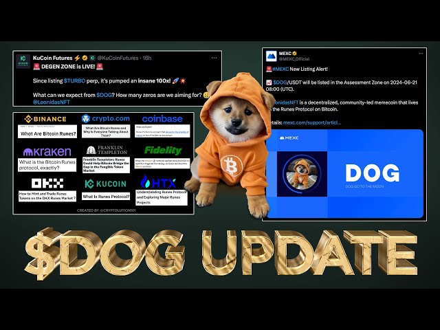 Major Tier 1 Listings for $DOG 😤 (Institutions want RUNES)