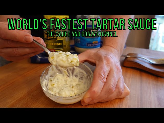 Tartar Sauce in 2 Seconds? | World’s Fastest Tartar Sauce | Tartar Sauce Recipe | Sauce for Fish