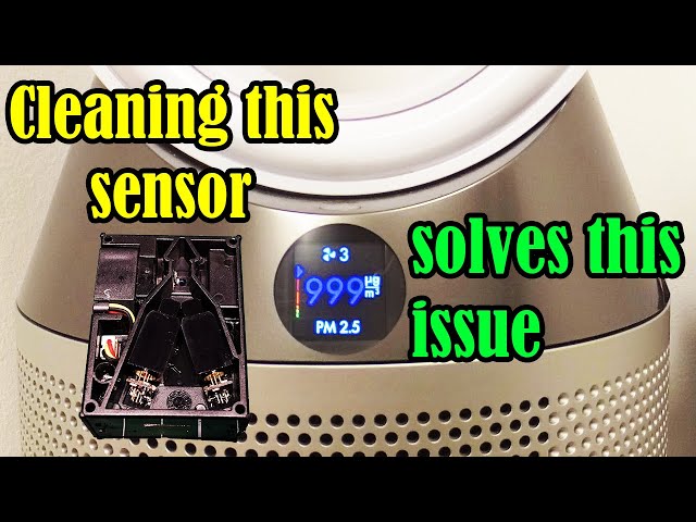 Dyson PH01 - particle sensor cleaning - 999 reading for PM 2.5 and PM 10