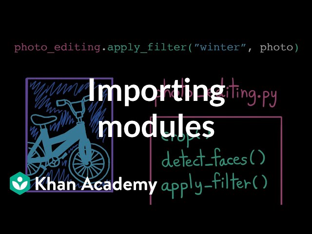 Importing modules | Intro to computer science - Python | Khan Academy