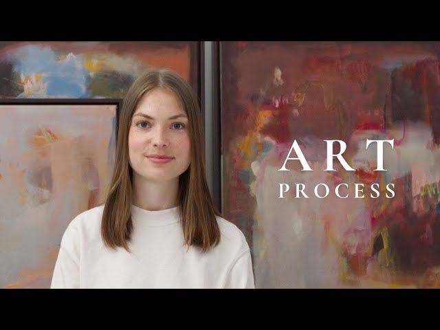 How a professional abstract artist ACTUALLY creates paintings