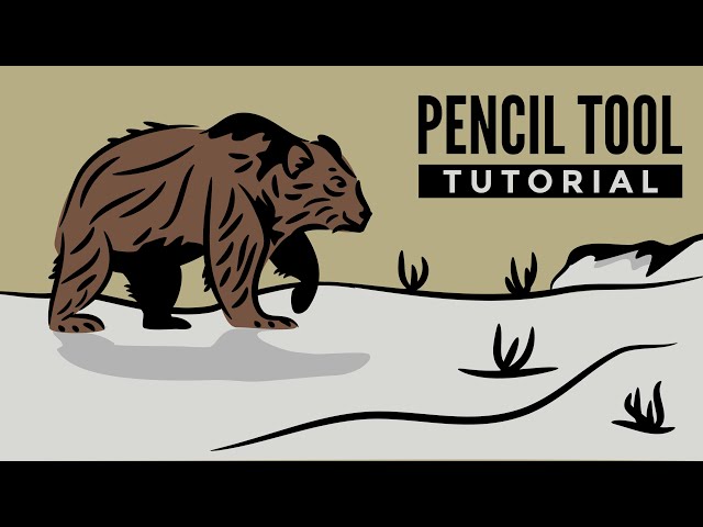 Inkscape pencil tool tutorial draw bear from image