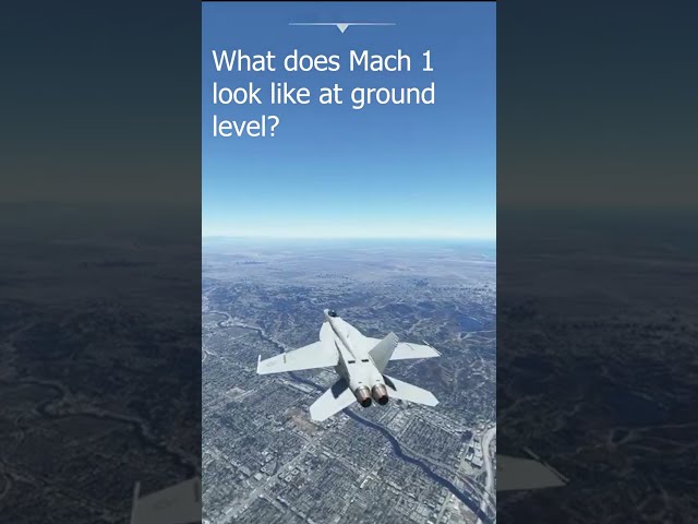 Mach 1 (speed of sound) at ground level #shorts