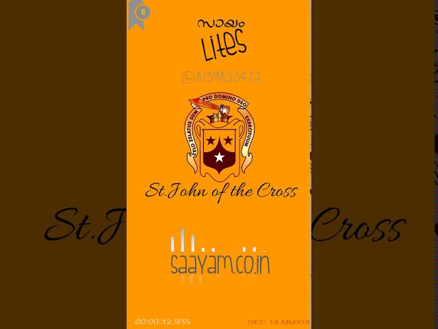 Saayam Lites.ep6 JUAN DE LA CRUCE  #saayam #lites #malayalam #Catholic #Short #Reflections