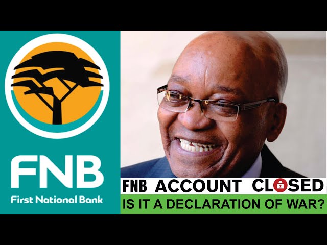 Why did FNB bank close President Jacob Zuma's personal account?