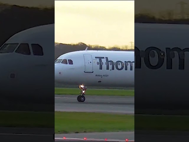 Thomas Cook A321 Take Off at Manchester Airport! #shorts