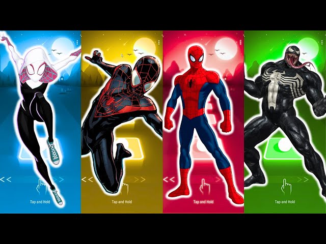 Tiles Hop SuperHero, Loki vs Captain Marvel vs Deadpool vs SpiderMan