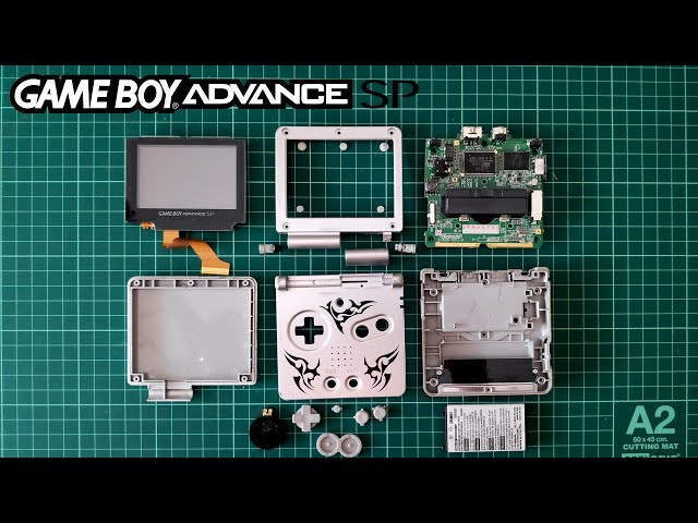 Cómo cambiar la carcasa de una Game Boy Advance SP AGS-001 - Retro Console Mod