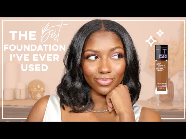 The Best Foundation Ever | Maybelline Fit Me Dewy & Smooth Foundation | Niara Alexis