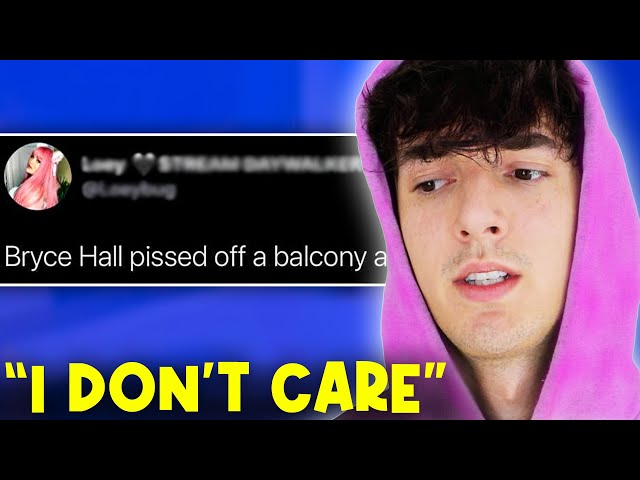 Bryce Hall P*SSED off a balcony ON TO FANS?! Breakup with Addison Rae CONFIRMED?!