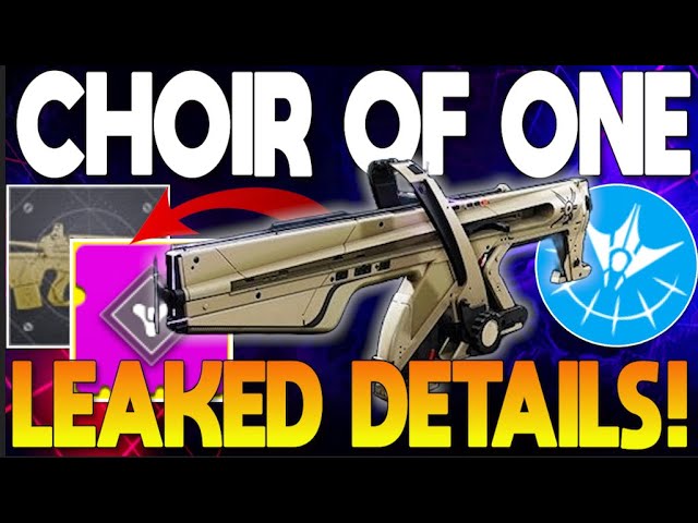 NEW CHOIR OF ONE EXOTIC AUTO RIFLE! LEAKED WEAPON PERKS, GAMEPLAY & MORE!! | Destiny 2