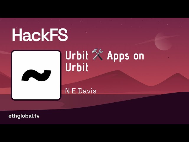 Urbit 🛠 Apps on Urbit