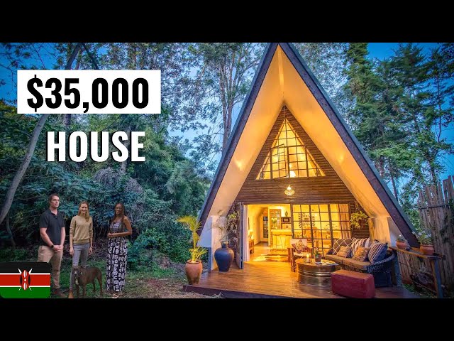 Couple built a stunning A-frame home in only 3 months! | Airbnb Tour |  Real estate in Kenya
